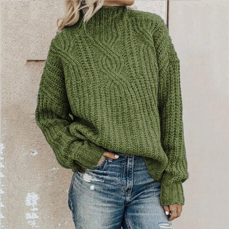 Rosgrove | Women - Winter Cable Knit Jumper - Cosy Style
