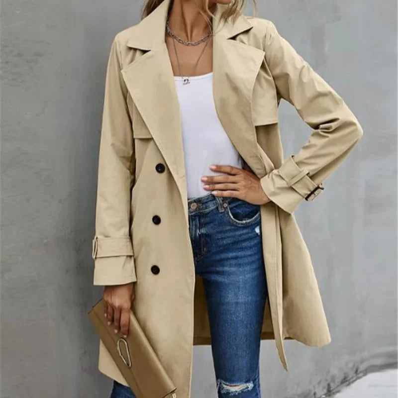Rosgrove | Women - Trench Coat - Classic Timeless Style