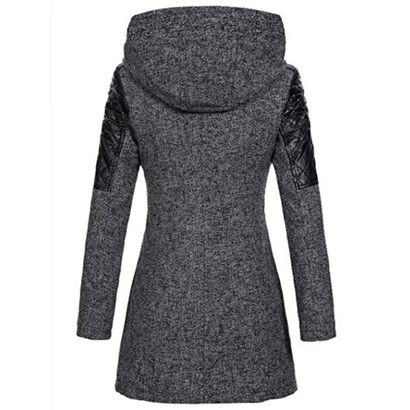 Rosgrove | Women - Asymmetric Zip Coat - Quilted Panels