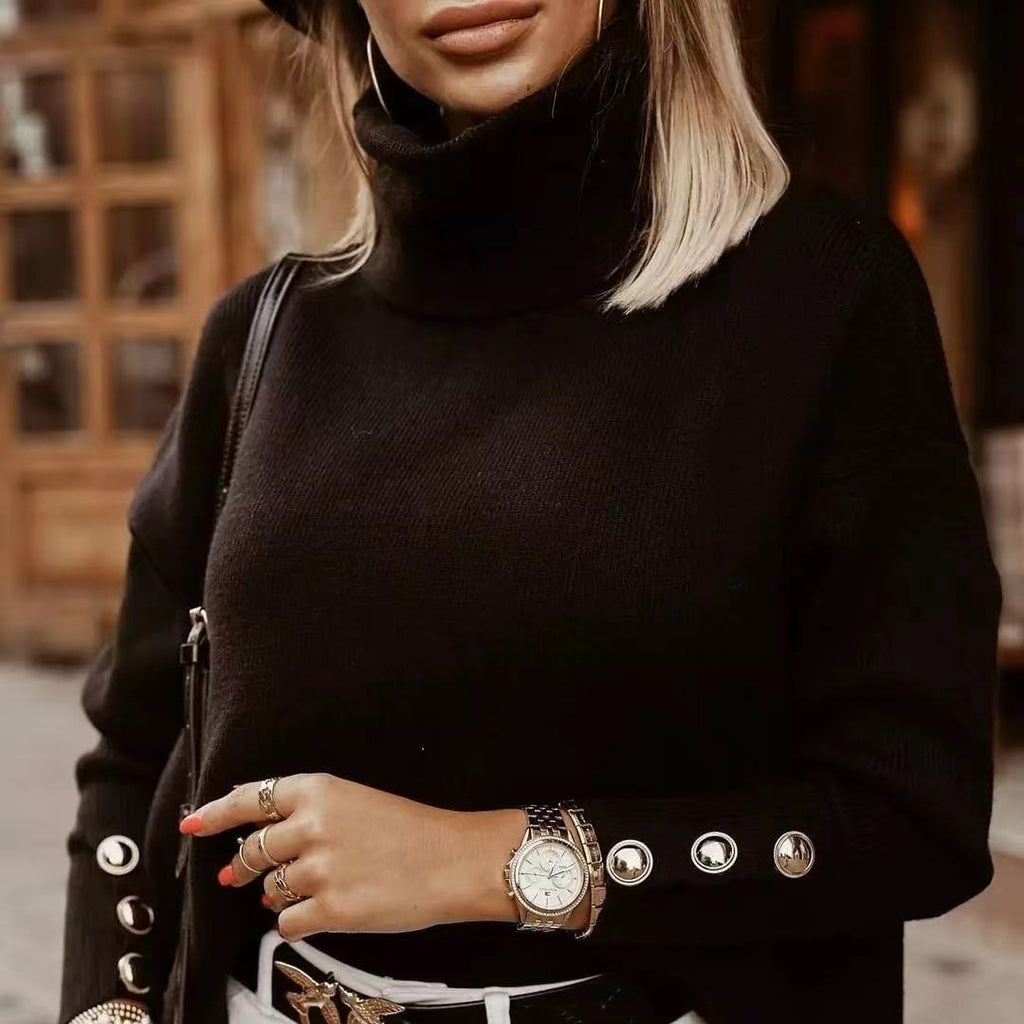 Rosgrove | Women - Relaxed Fit Turtleneck Jumper - Fine Knit Wool