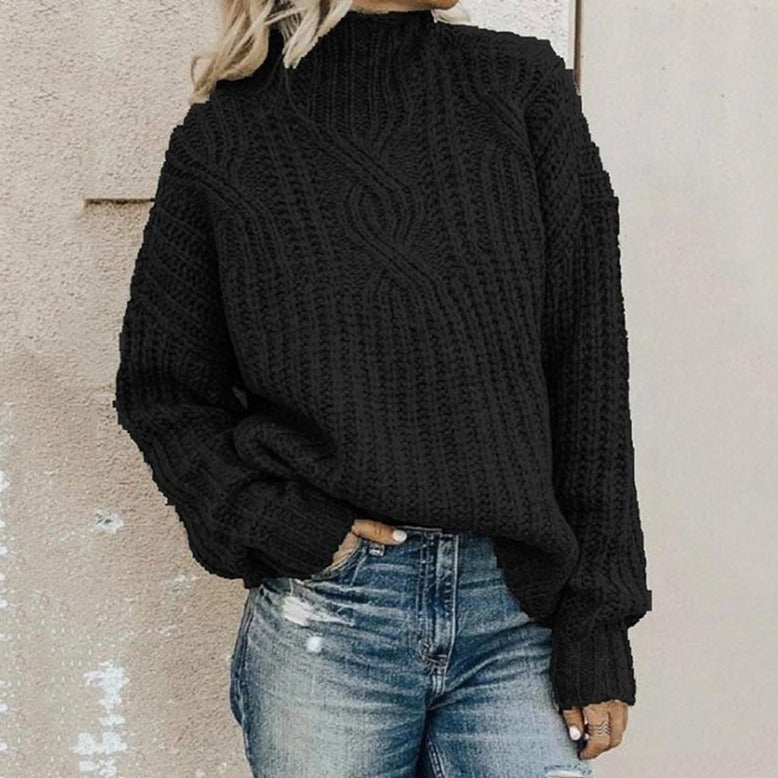 Rosgrove | Women - Winter Cable Knit Jumper - Cosy Style