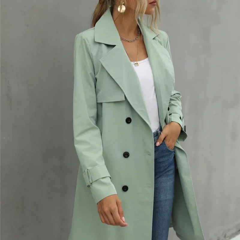 Rosgrove | Women - Trench Coat - Classic Timeless Style