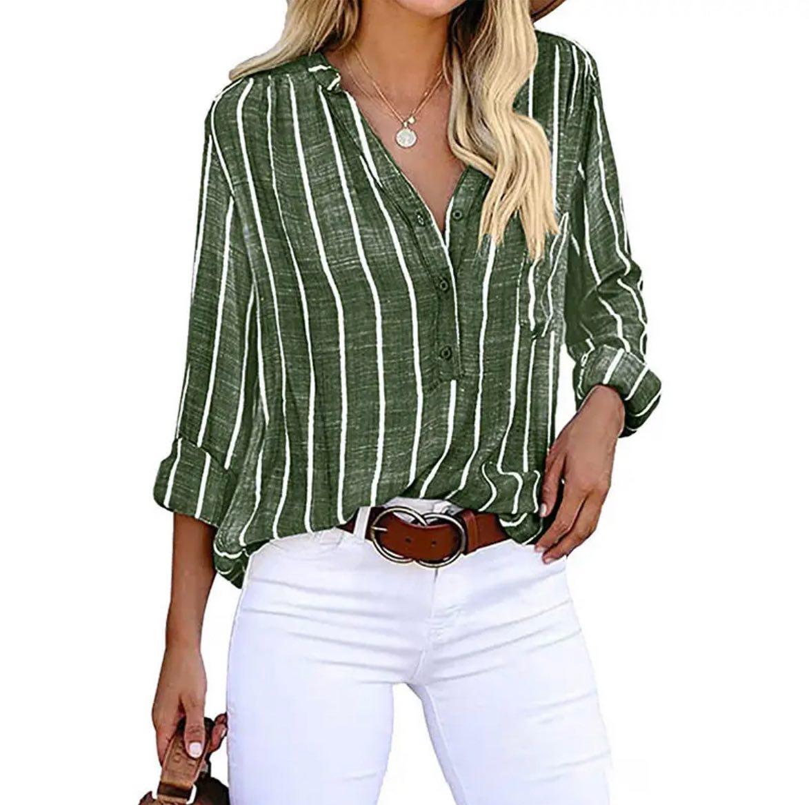 Rosgrove | Women - Blouse - Striped - Elegant & Light