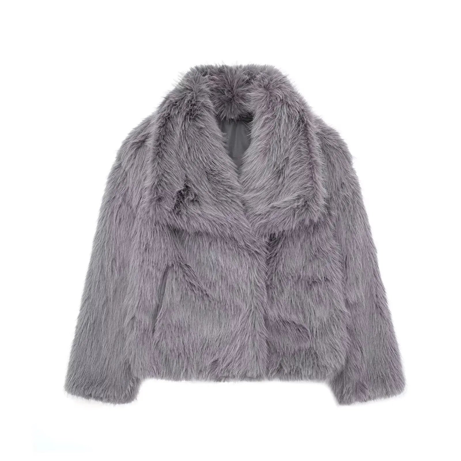 Rosgrove | Women - Elegant Faux Fur Jacket - Cosy Style