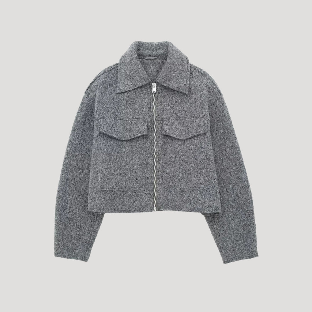 Rosgrove | Women - Structured Cropped Jacket - Wool Design
