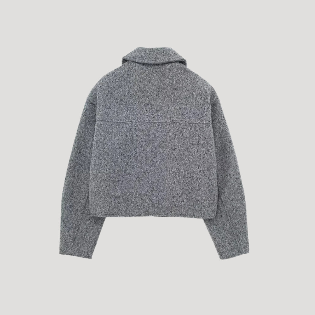 Rosgrove | Women - Structured Cropped Jacket - Wool Design