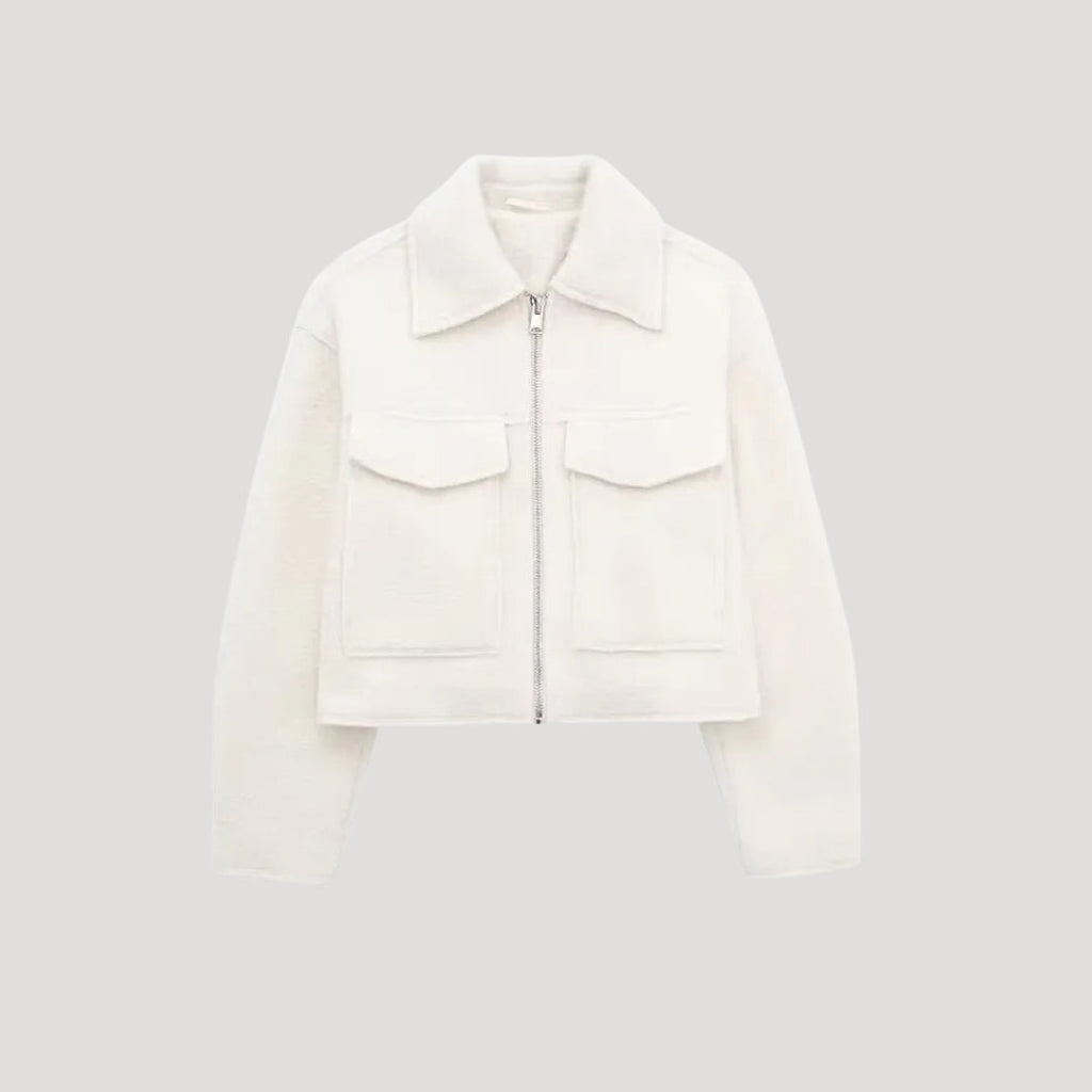 Rosgrove | Women - Structured Cropped Jacket - Wool Design