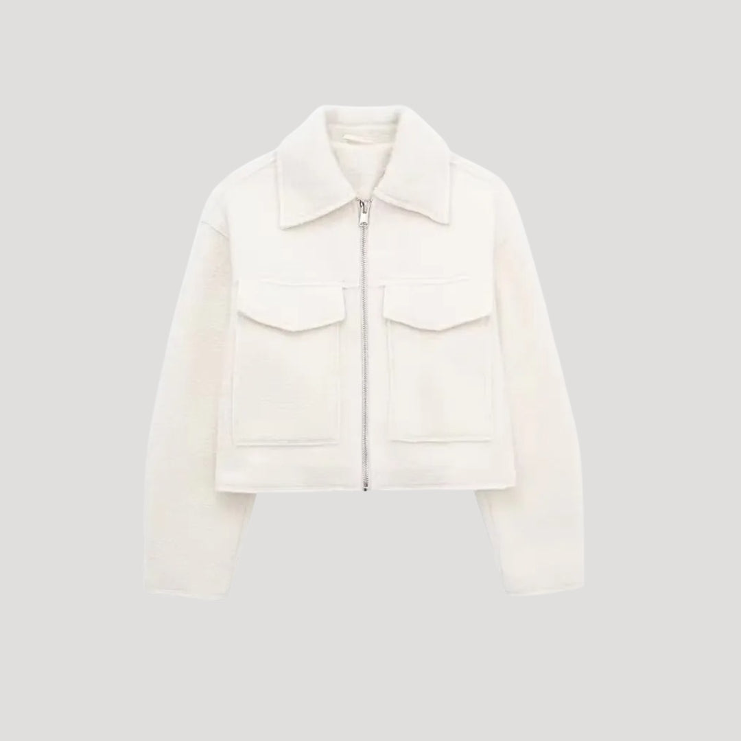Rosgrove | Women - Structured Cropped Jacket - Wool Design