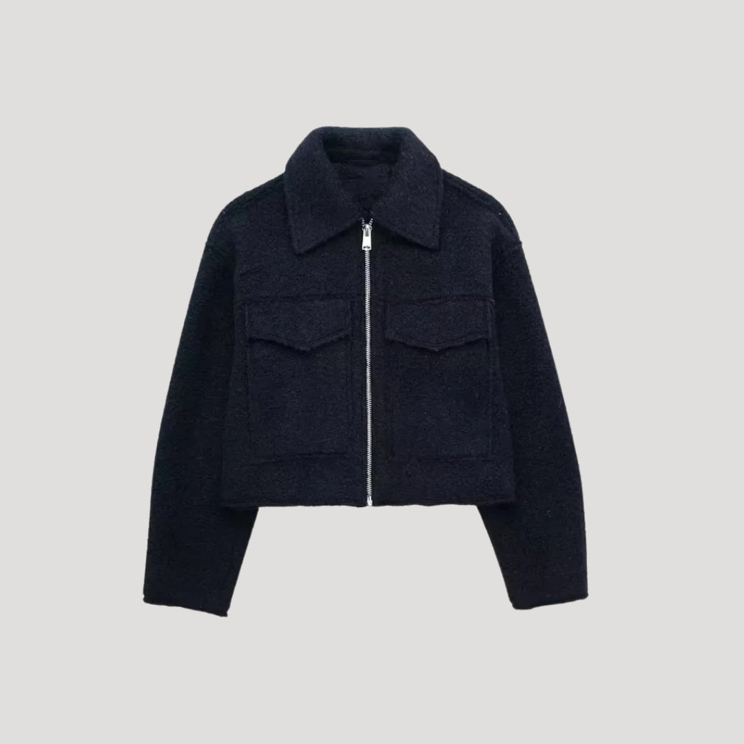 Rosgrove | Women - Structured Cropped Jacket - Wool Design