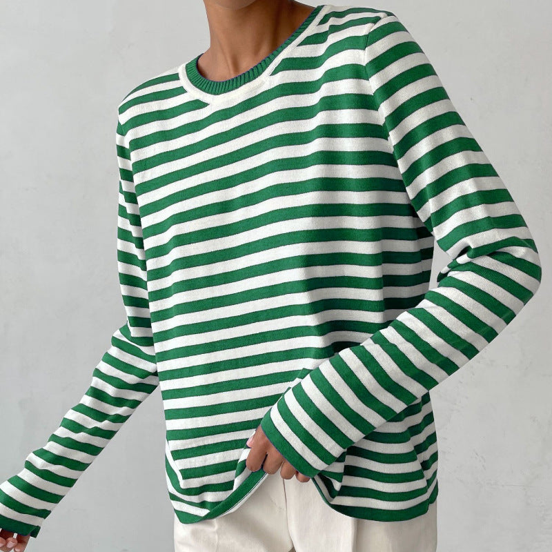 Rosgrove | Women - Striped Knit Jumper - Crewneck Style