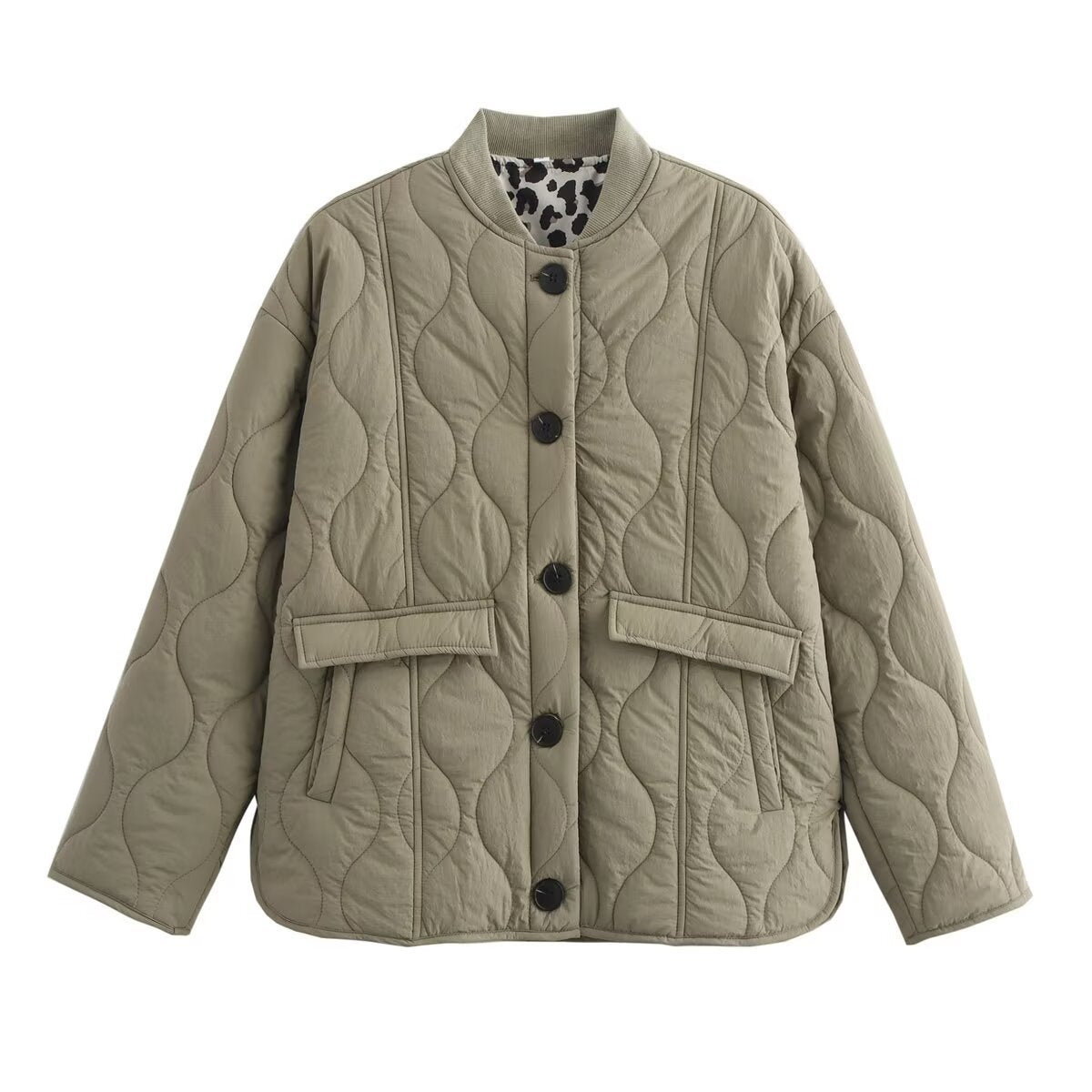Rosgrove | Women - Oversized Casual Jacket - Quilted Design