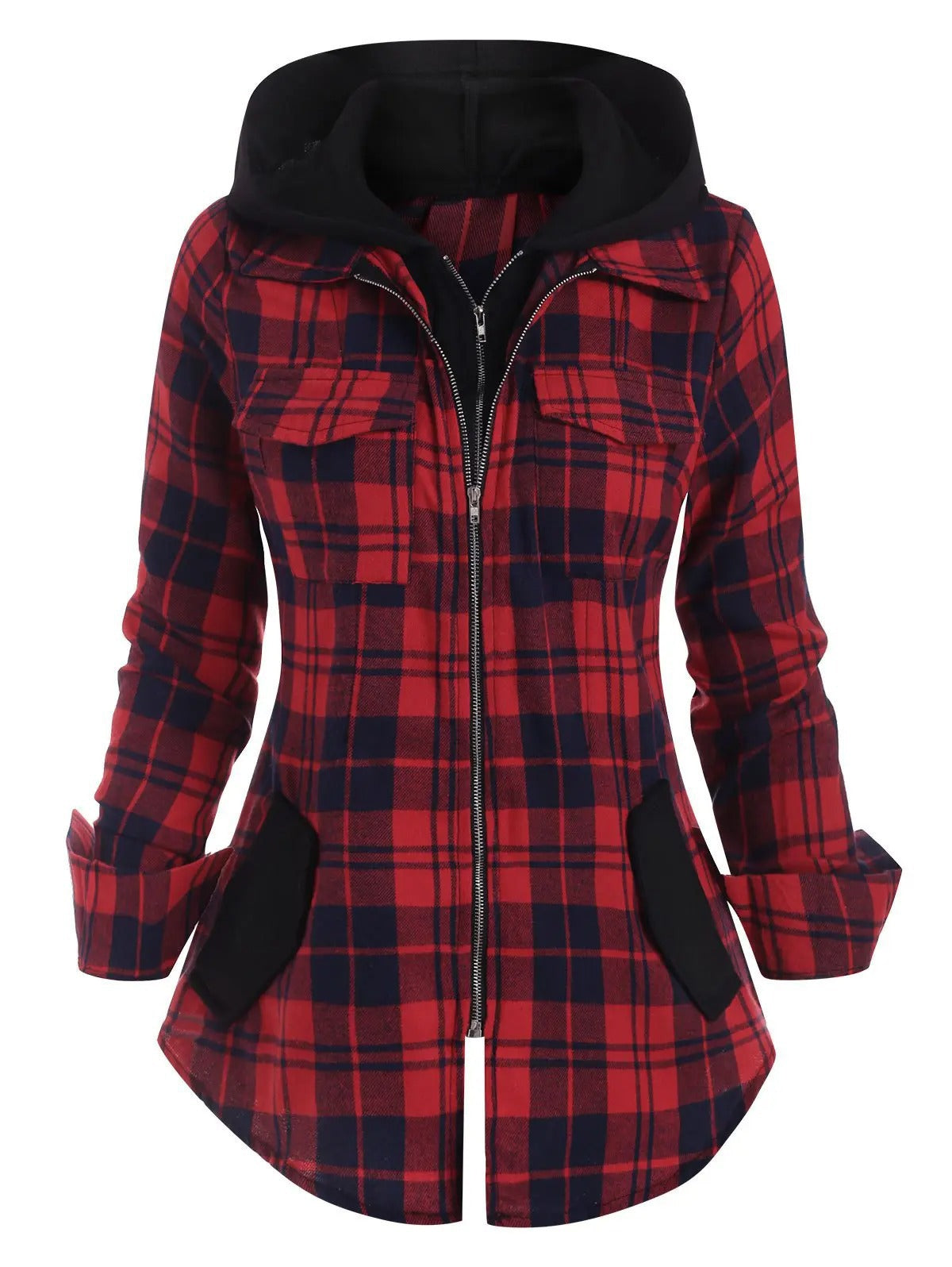 Rosgrove | Women - Hooded Flannel Jacket with Pockets