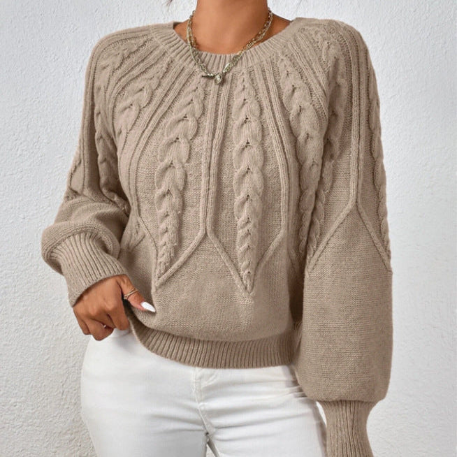Rosgrove | Women - Cable Pattern Knitted Jumper - Wide Cut