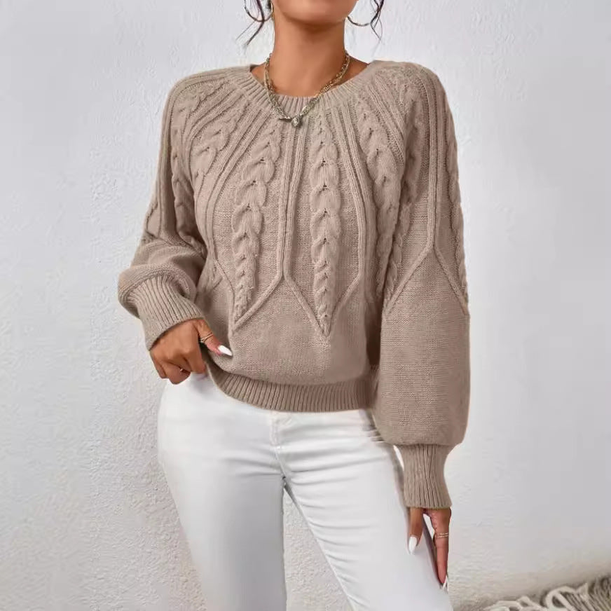 Rosgrove | Women - Cable Pattern Knitted Jumper - Wide Cut