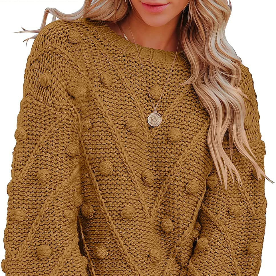 Rosgrove | Women - Knitted Jumper - Stylish 3D Pattern Design