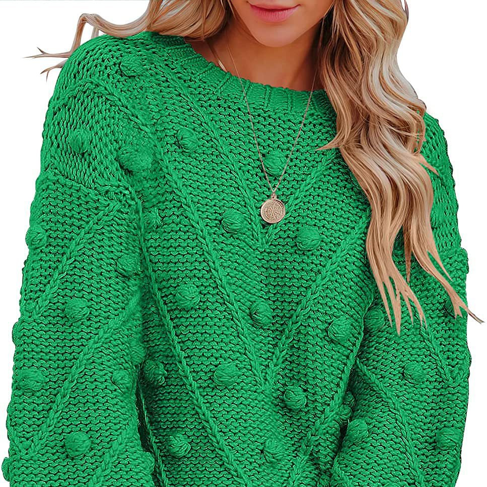 Rosgrove | Women - Knitted Jumper - Stylish 3D Pattern Design