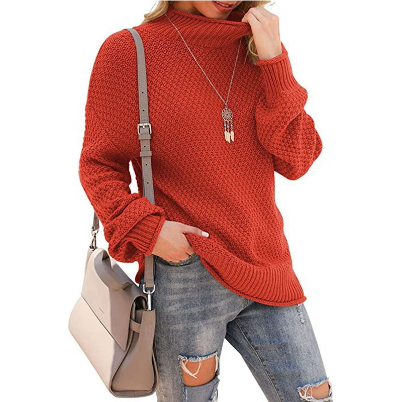 Rosgrove | Women - Comfy Chunky Knit Jumper - High Collar