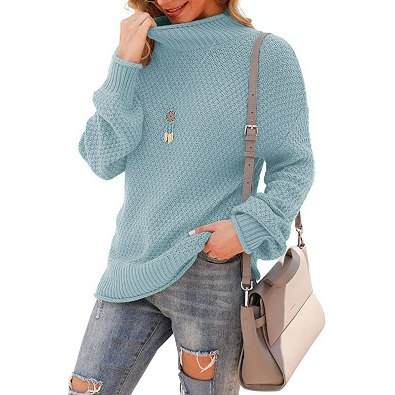 Rosgrove | Women - Comfy Chunky Knit Jumper - High Collar