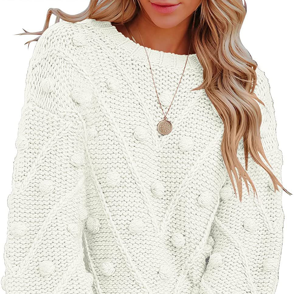 Rosgrove | Women - Knitted Jumper - Stylish 3D Pattern Design