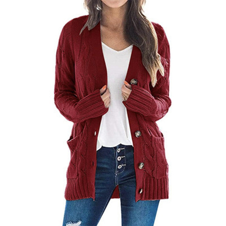 Rosgrove | Women - Cable Knit Cardigan - Pockets