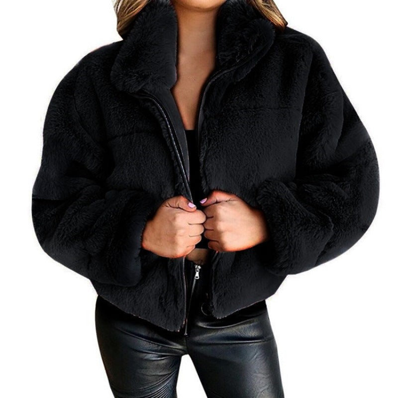 Rosgrove | Women - Oversized Mid-Length Jacket - Faux Fur