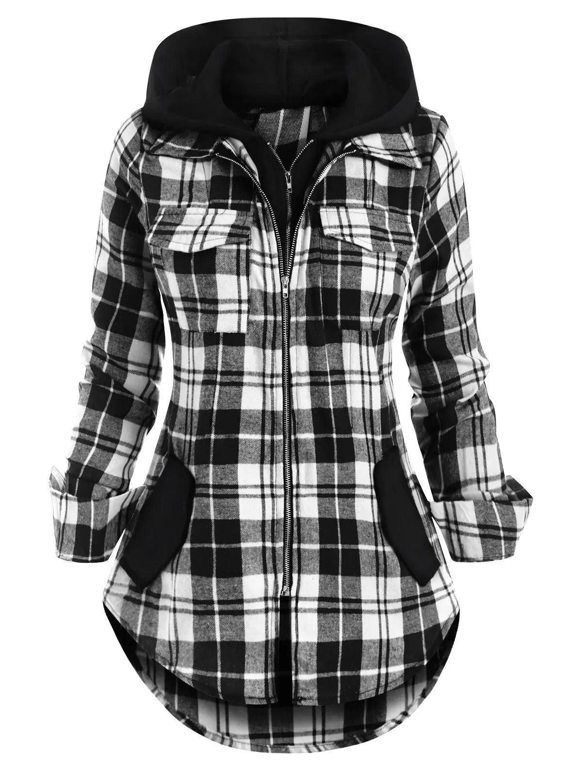 Rosgrove | Women - Hooded Flannel Jacket with Pockets