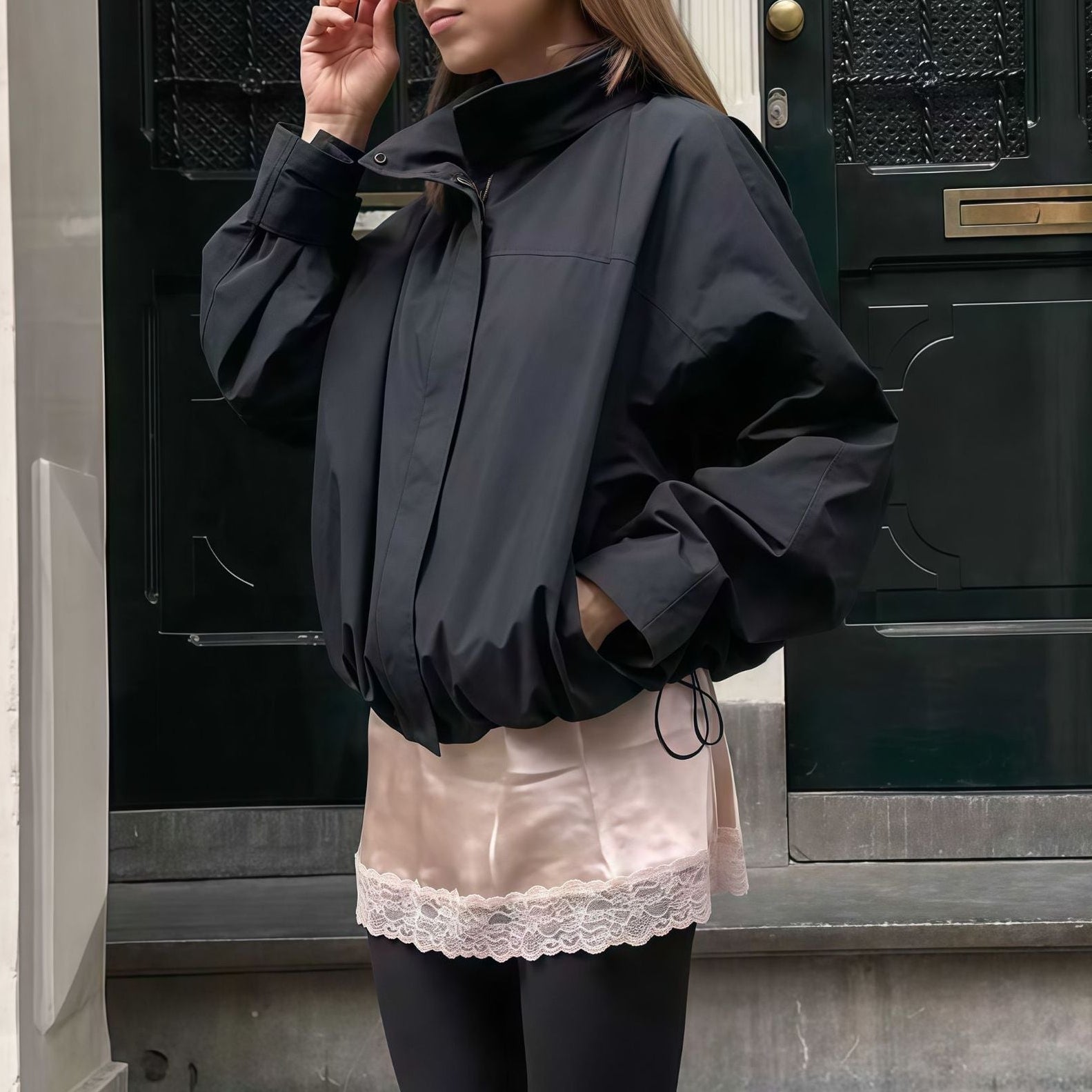 Rosgrove | Women - Oversized Functional Jacket with High Collar