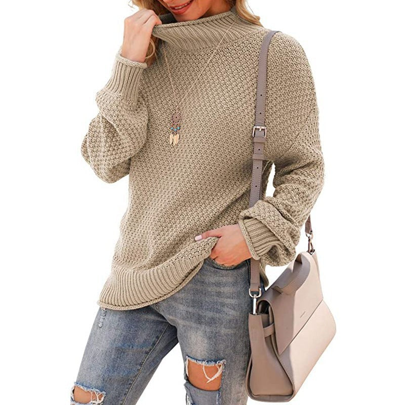 Rosgrove | Women - Comfy Chunky Knit Jumper - High Collar