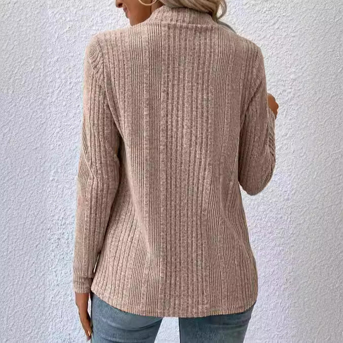 Rosgrove | Women - Casual Cosy Cardigan - Asymmetric Hem