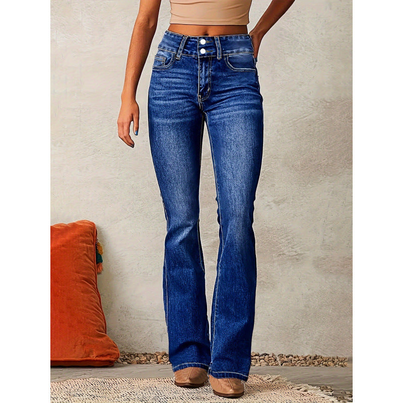 Rosgrove | Women - Flared Denim Jeans - High Waist