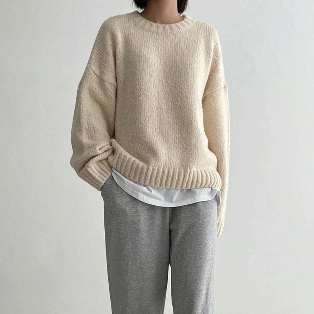 Rosgrove | Women - Oversized Knit Jumper - Crew Neck