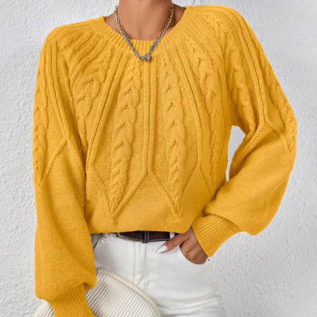 Rosgrove | Women - Cable Pattern Knitted Jumper - Wide Cut