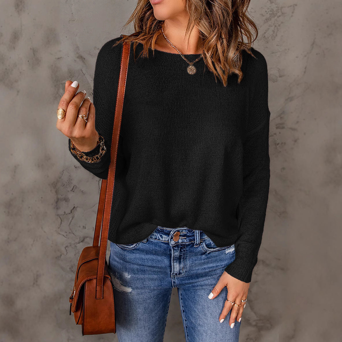Rosgrove | Women - Elegant Casual Knitted Jumper - Wide Cut