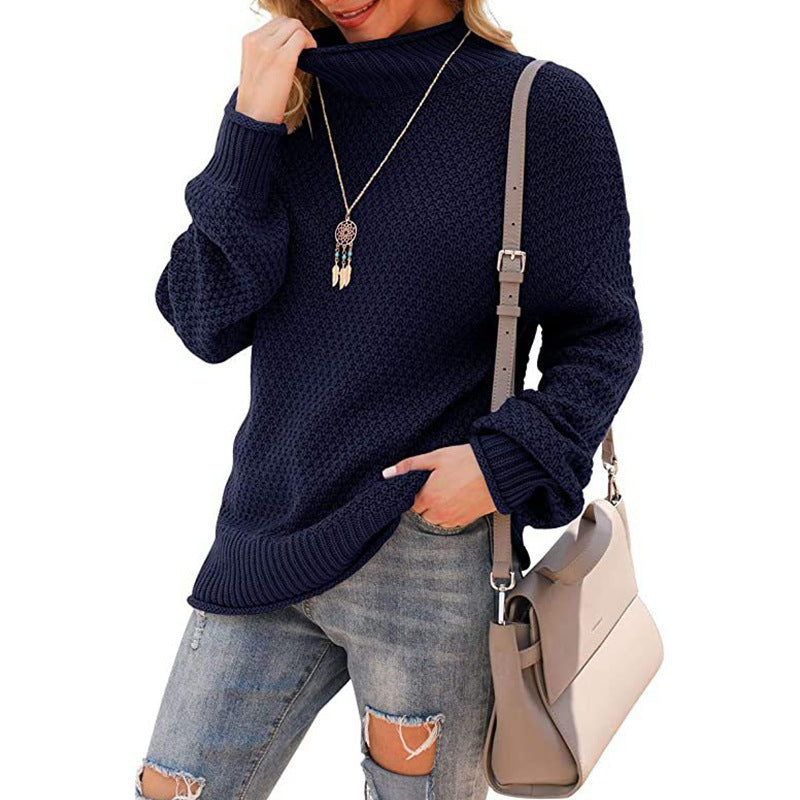 Rosgrove | Women - Comfy Chunky Knit Jumper - High Collar