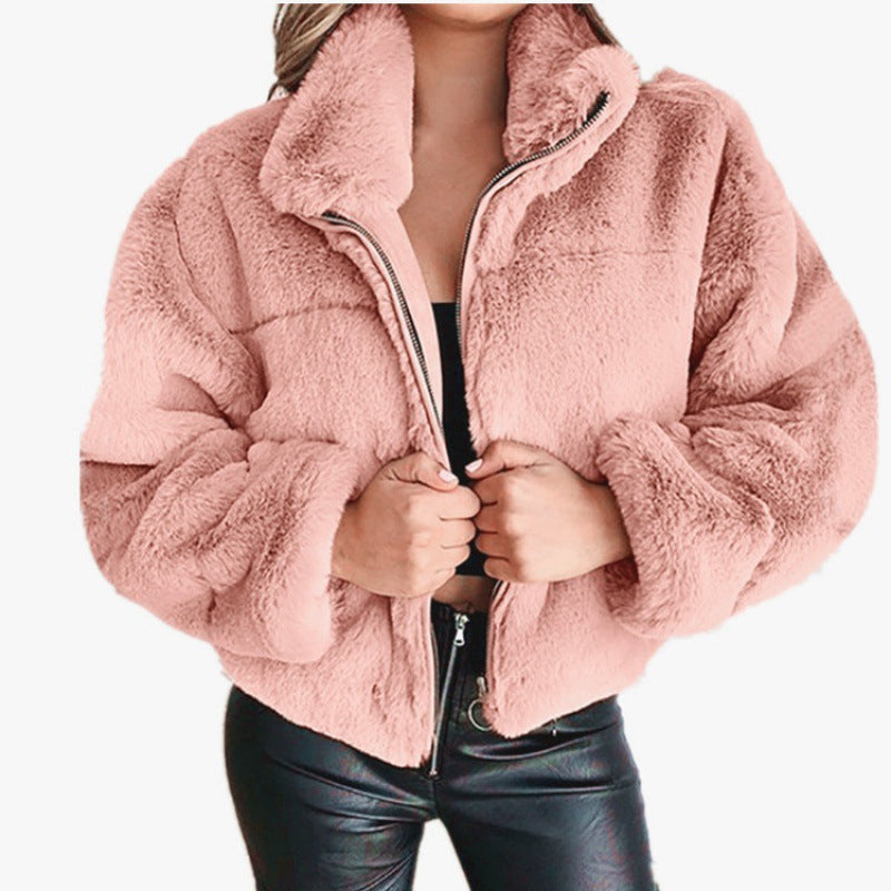 Rosgrove | Women - Oversized Mid-Length Jacket - Faux Fur