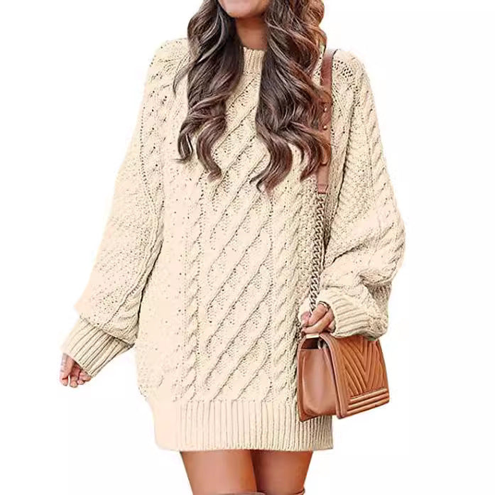 Rosgrove | Women - Casual Large Knitted Jumper - Cable Knit Style
