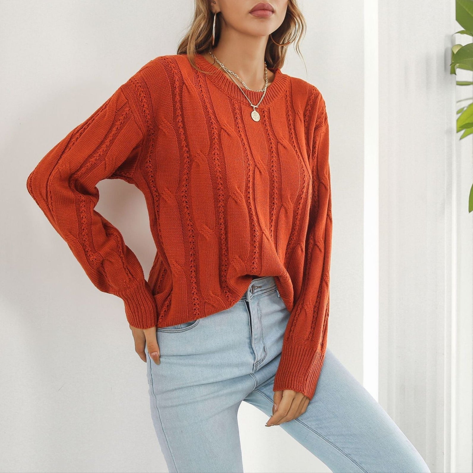 Rosgrove | Women - Structured Knitted Jumper - Cable Design