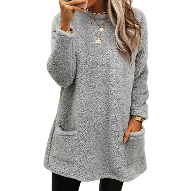 Rosgrove | Women - Wide Cut Fleece Jumper with Pockets