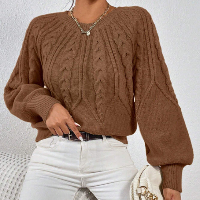 Rosgrove | Women - Cable Pattern Knitted Jumper - Wide Cut