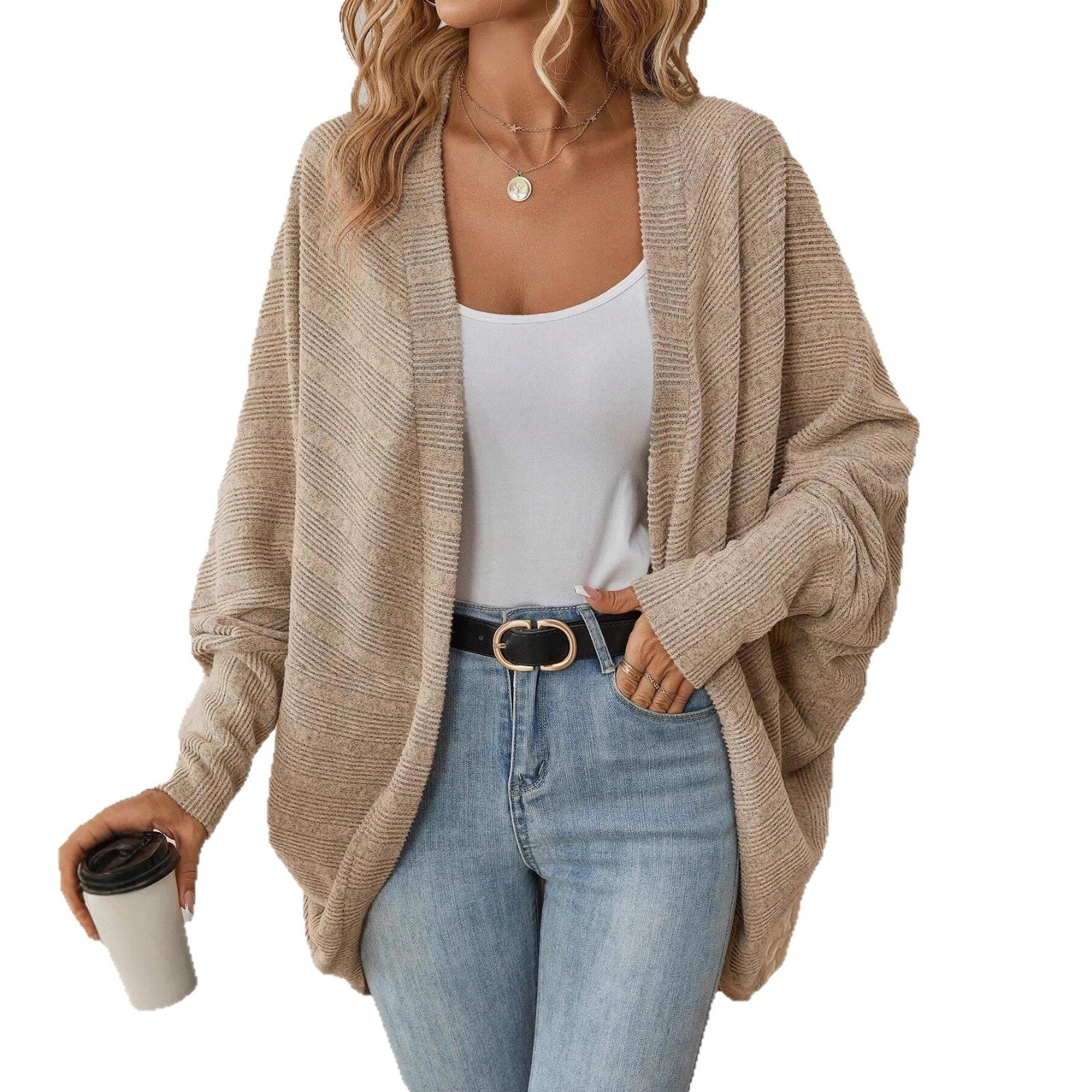 Rosgrove | Women - Oversized Knit Cardigan - Soft Textured