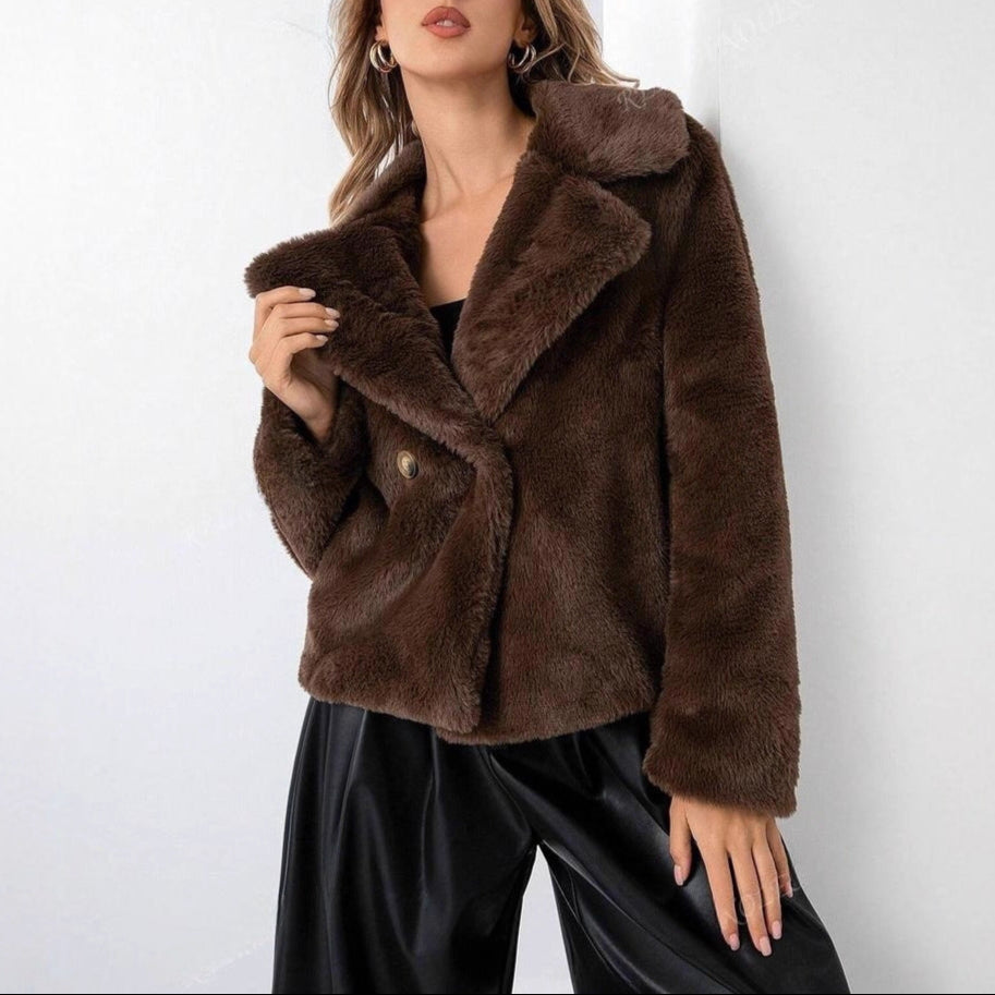 Rosgrove | Women - Trendy Teddy Jacket - Soft Fashion Layer