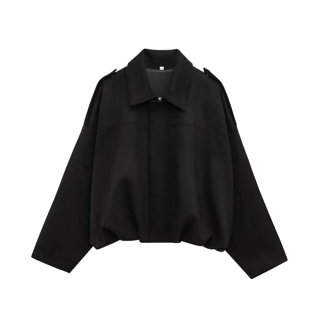 Rosgrove | Women - Oversized Soft Textile Jacket - Modern Cut