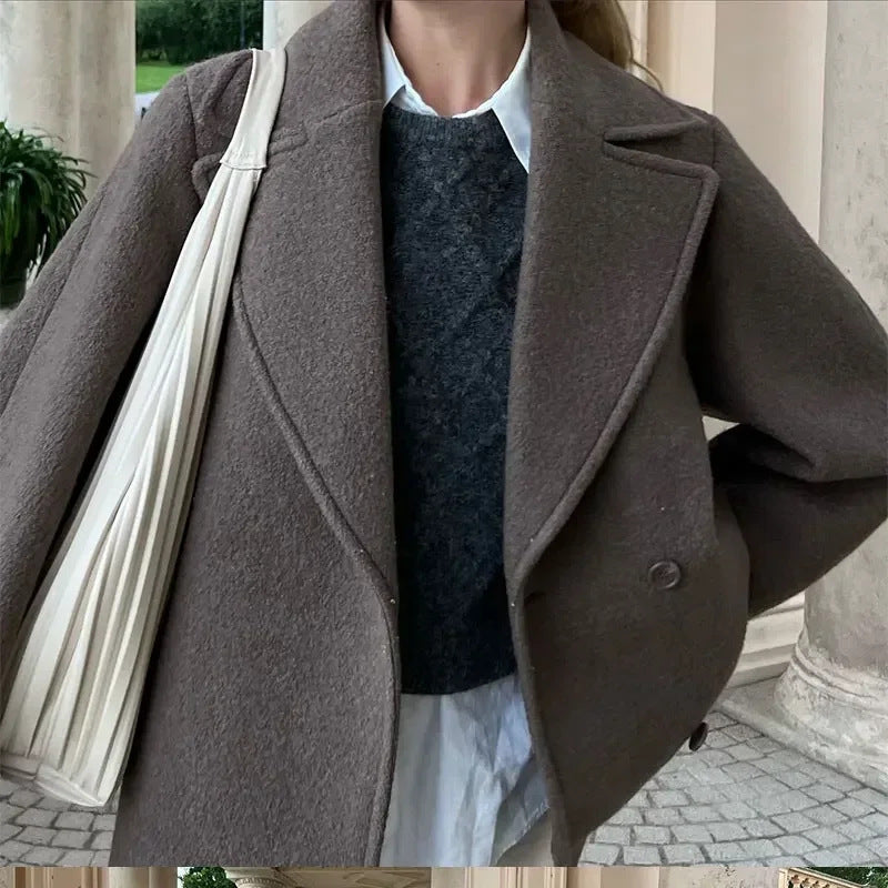 Rosgrove | Women - Oversized Wool Coat - Cosy Style