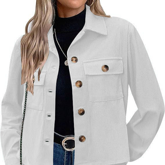 Rosgrove | Women - Corduroy Jacket - Breast Pockets