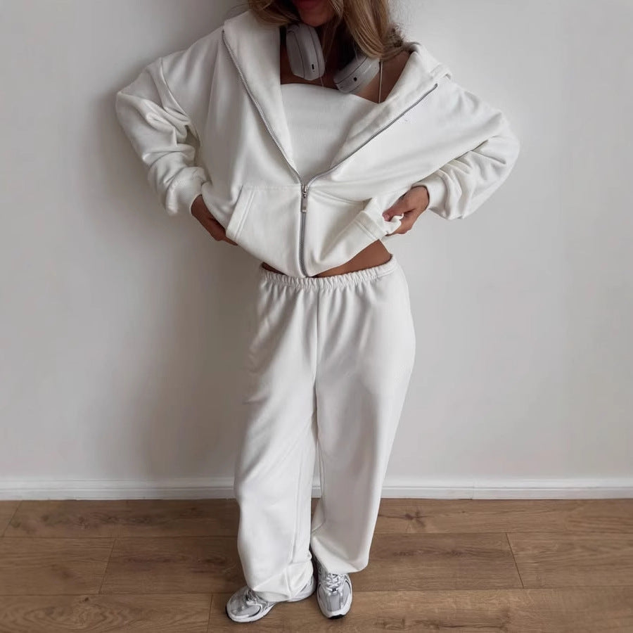 Rosgrove | Women - Hooded Loungewear Set - Wide Cut Comfort Style