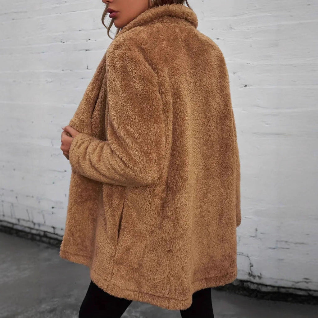 Rosgrove | Women - Fluffy Open Coat - Soft Throw Over