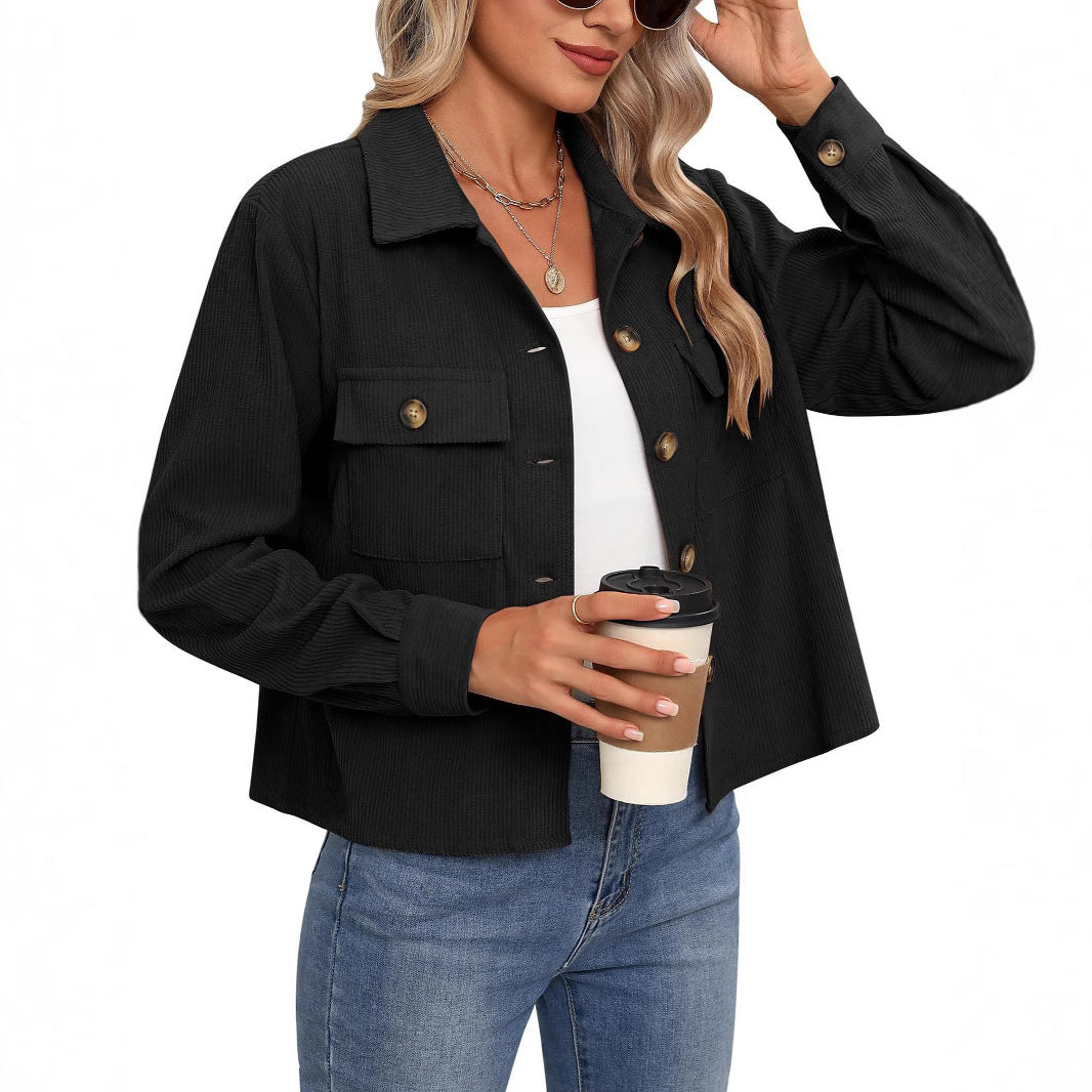 Rosgrove | Women - Corduroy Jacket - Breast Pockets