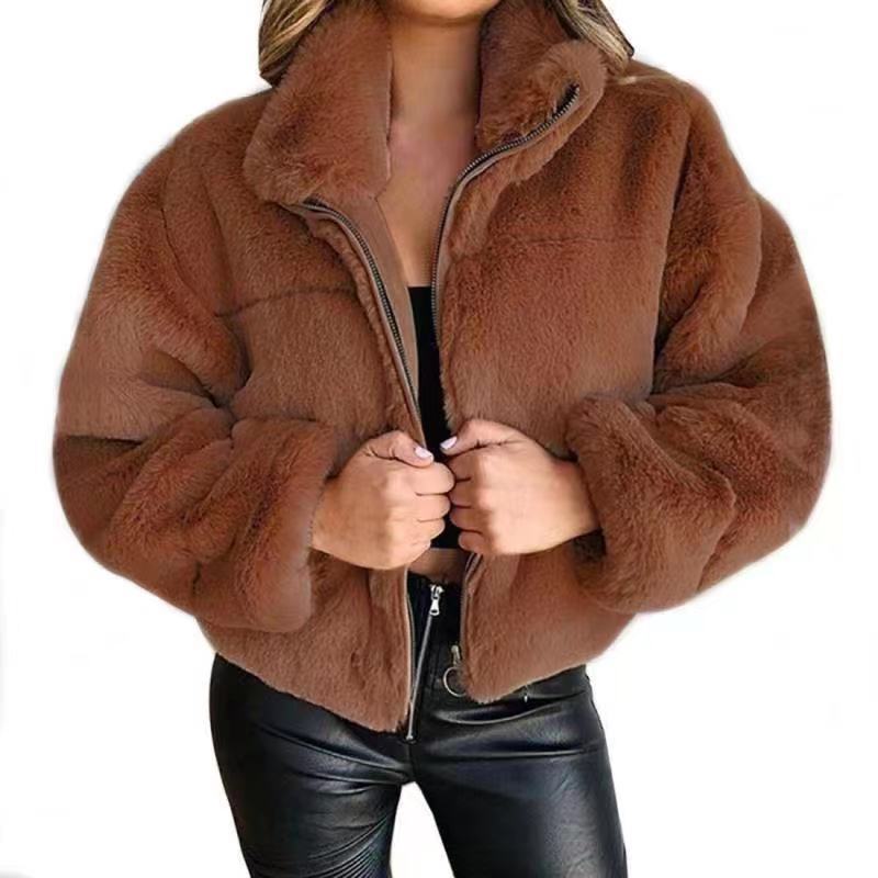 Rosgrove | Women - Oversized Mid-Length Jacket - Faux Fur
