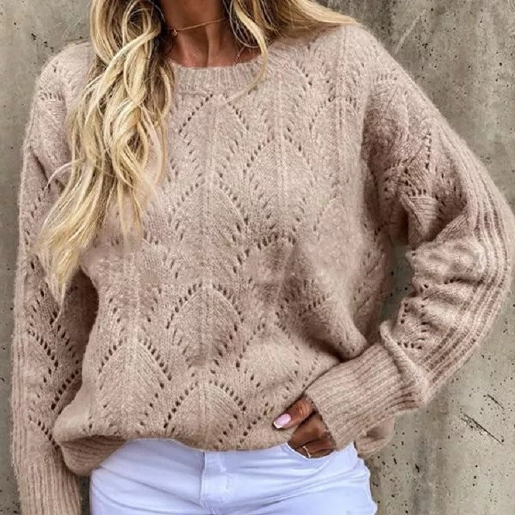 Rosgrove | Women - Knitted Jumper - Fine Lace Pattern