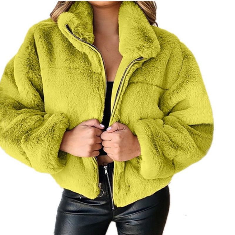 Rosgrove | Women - Oversized Mid-Length Jacket - Faux Fur